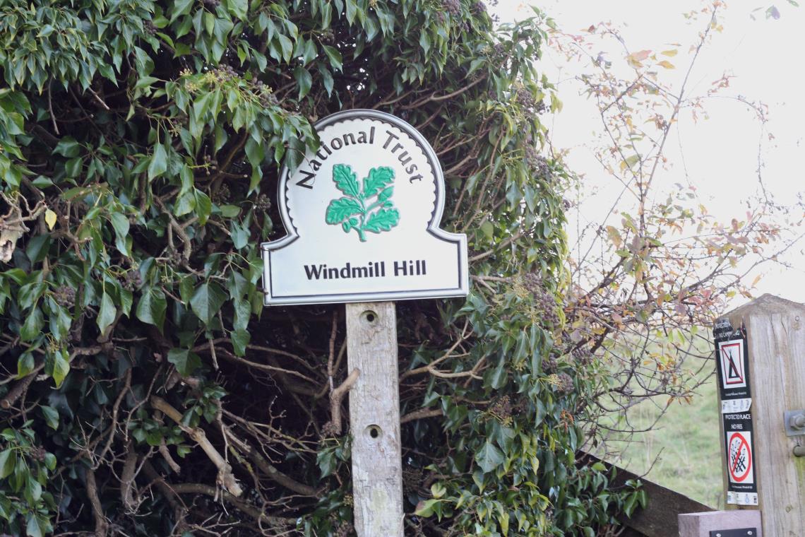 Windmill Hill entrance sign