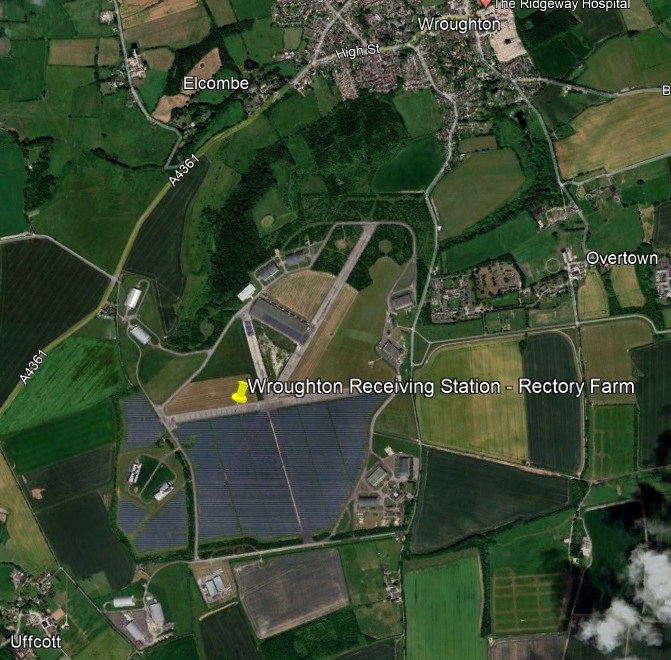 Google Earth image of location former Wroughton Receiving Station